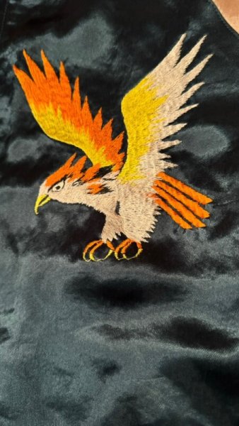 画像4:  FULL COUNT フルカウント Skajan  "Hawk&Dragon   Green×Ecru / Brown×Ecru (4)