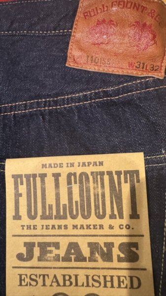 画像8: FULL COUNT フルカウント DENIM 1101SS  11.5oz Super Smooth  (8)
