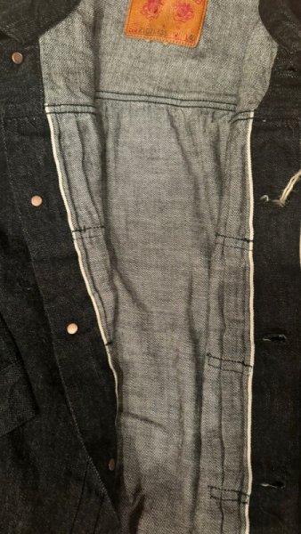 画像8: FULL COUNT フルカウント　Type 1 BlackDenim Jacket  11.5oz ファーストタイプブラックデニムジャケット (8)