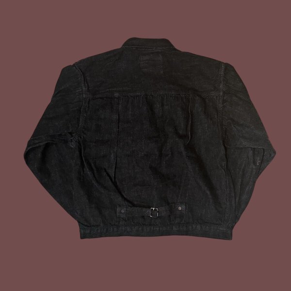 画像2: FULL COUNT フルカウント　Type 1 BlackDenim Jacket  11.5oz ファーストタイプブラックデニムジャケット (2)