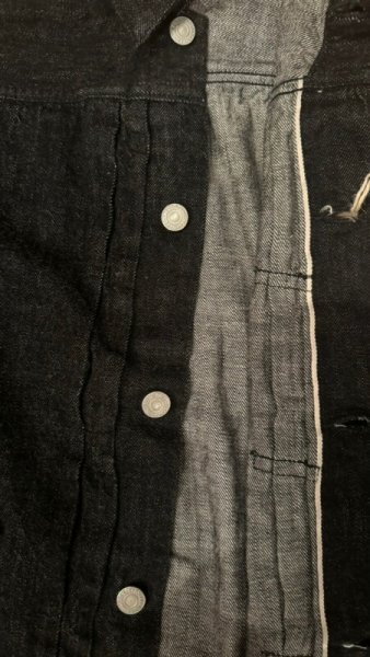 画像7: FULL COUNT フルカウント　Type 1 BlackDenim Jacket  11.5oz ファーストタイプブラックデニムジャケット (7)