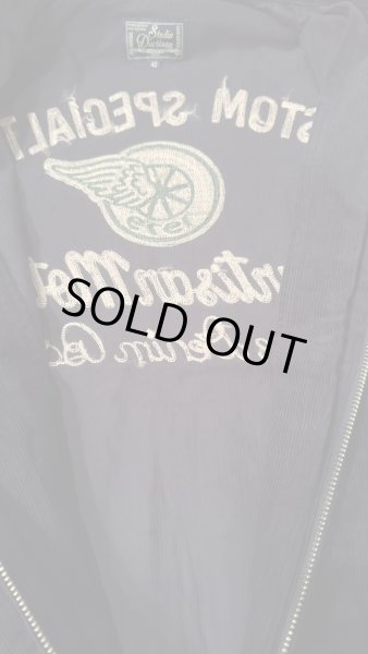 画像8: STUDO D' ARTISAN　 ステュディオ.ダ.ルチザン　コーデュロイ刺繍ジャケット　NAVY (8)