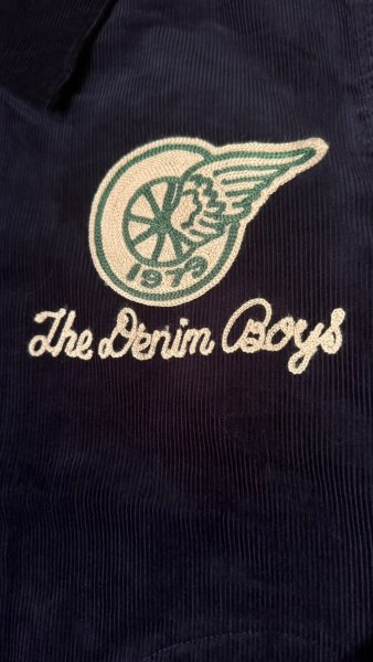 画像3: STUDO D' ARTISAN　 ステュディオ.ダ.ルチザン　コーデュロイ刺繍ジャケット　NAVY (3)