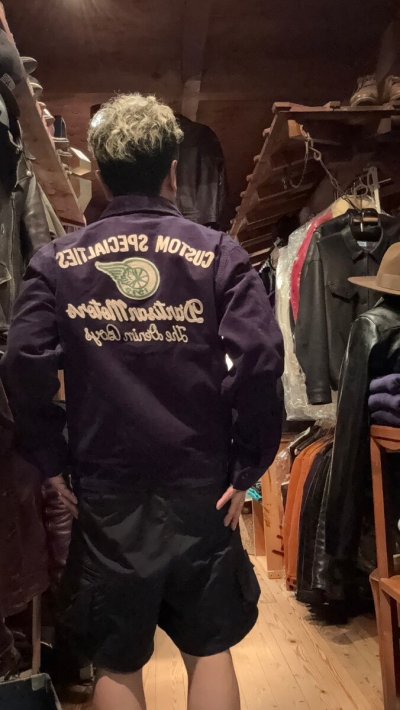 画像1: STUDO D' ARTISAN　 ステュディオ.ダ.ルチザン　コーデュロイ刺繍ジャケット　NAVY