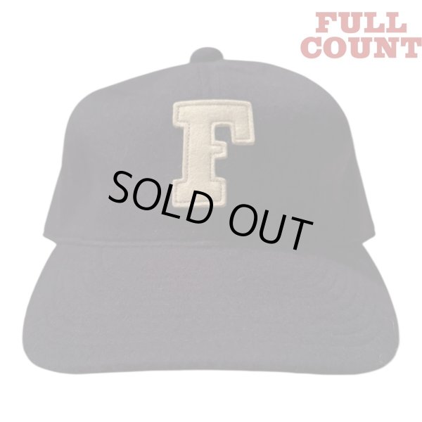 画像2: FULL COUNT フルカウントPanrl Wool Melton Baseball Cap　F　Patch　　BLACK   NAVY (2)