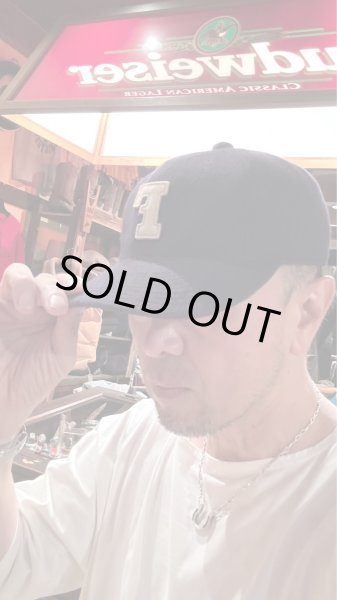 画像8: FULL COUNT フルカウントPanrl Wool Melton Baseball Cap　F　Patch　　BLACK   NAVY (8)