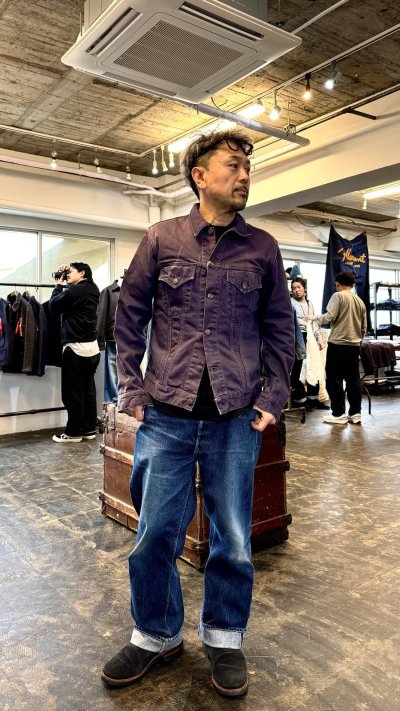 画像1: FULL COUNT フルカウント Type 3 Twill Jacet Damage ツイルジャケット ダメージ加工