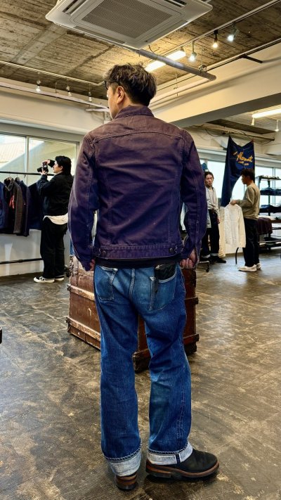 画像2: FULL COUNT フルカウント Type 3 Twill Jacet Damage ツイルジャケット ダメージ加工