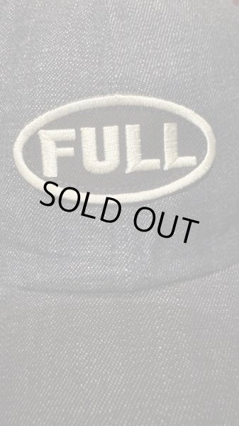 画像8: FULL COUNT フルカウント　6PANEL DENIM F BASEBALL CAP FULLパッチ　INDIGO/BLACK (8)