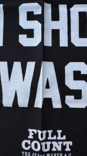 画像5: FULL COUNT フルカウント　WHO THE HELLSAND DENIM SHULDN'T BE WASHED! Tenugui (5)