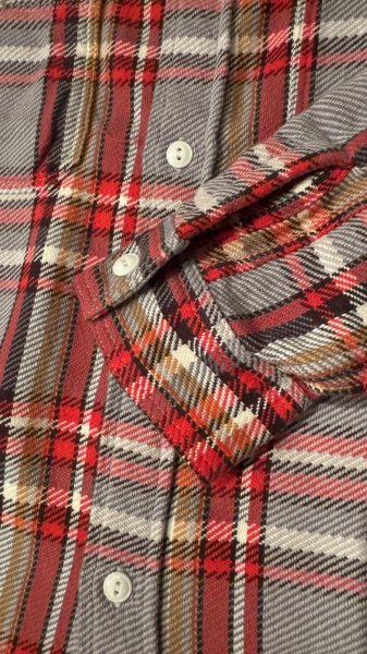 画像5: FULL COUNTフルカウント　ORIGINAL COTTON CHECK NEL　WORK SHIRTS   (5)