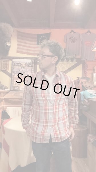 画像1: FULL COUNTフルカウント　ORIGINAL COTTON CHECK NEL　WORK SHIRTS   (1)