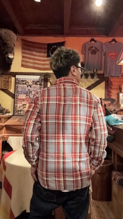 画像2: FULL COUNTフルカウント ORIGINAL COTTON CHECK NEL WORK SHIRTS