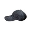 画像7: FULL COUNT フルカウント　6PANEL DENIM F BASEBALL CAP FULLパッチ　INDIGO/BLACK (7)