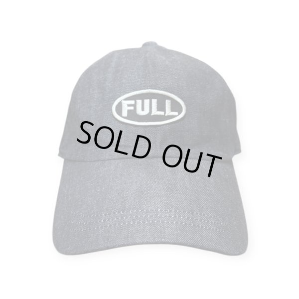 画像2: FULL COUNT フルカウント　6PANEL DENIM F BASEBALL CAP FULLパッチ　INDIGO/BLACK (2)