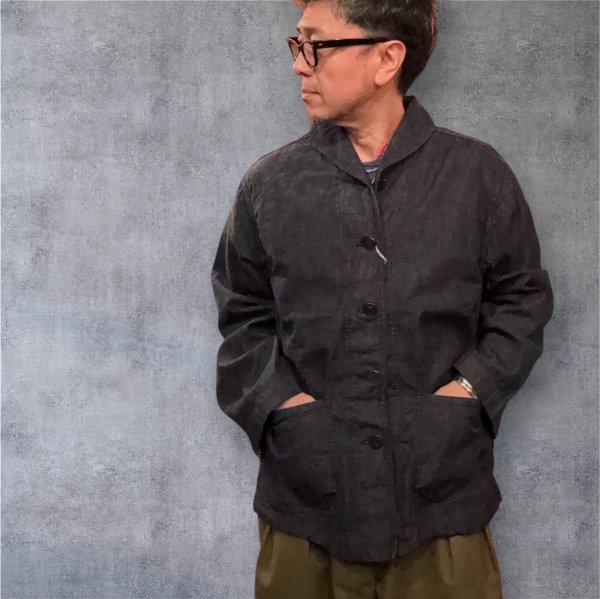 画像1: フルカウント FULL COUNT U.S.N. ShawlCollarDenimCoverall  （8oz） (1)