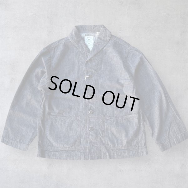 画像2: フルカウント FULL COUNT U.S.N. ShawlCollarDenimCoverall  （8oz） (2)