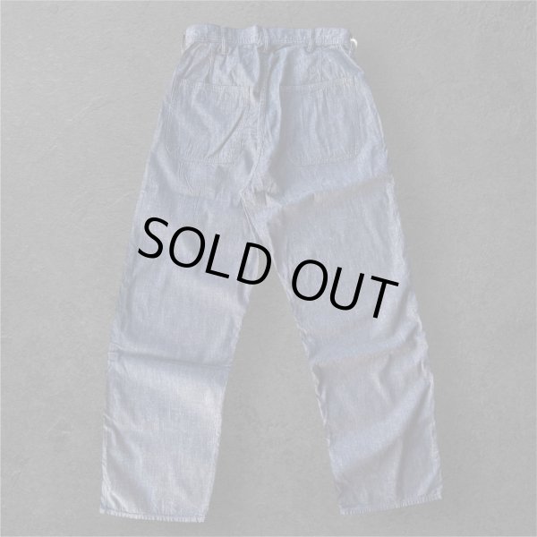 画像2: FULL COUNT フルカウント USN Seaman’s　Torousers  ８oz  (2)