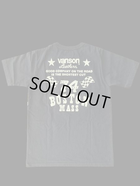 画像2: VANSON バンソン ティーシャツ GUNZ  ブラック (2)