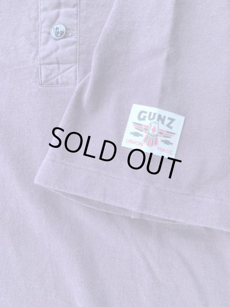 画像5: GUNZ ガンズ　ネイティブＴＥＥシャツ　ヘンリーネックティーシャツ GUNZ  DARK WINE (5)