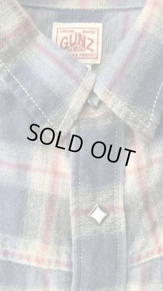 画像6: GUNZ ガンズ　ウエスタンネルシャツ　NAVY (6)