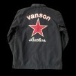 画像1: VANSON  バンソン　GUNZ ガンズ　コーチジャケットジャケット　BLACK (1)