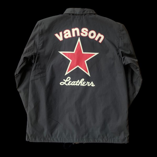 画像1: VANSON  バンソン　GUNZ ガンズ　コーチジャケットジャケット　BLACK (1)