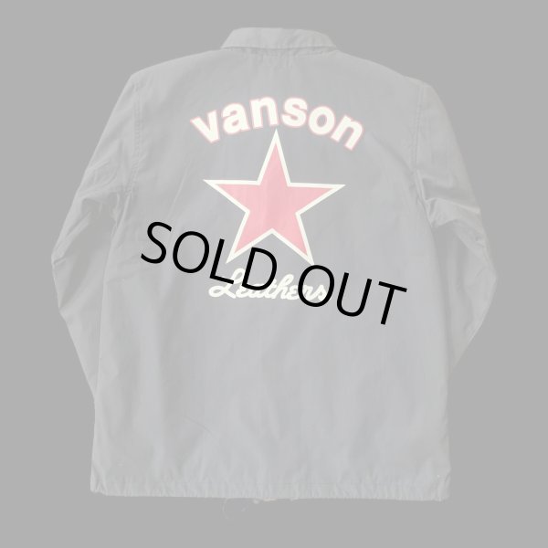 画像1: VANSON  バンソン　GUNZ ガンズ　コーチジャケットジャケット　BLACK (1)