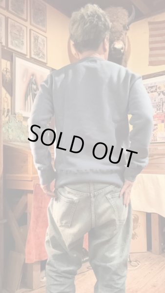 画像8: GUNZ ガンズ 　フロッキープリントスウェット　BLUE (8)