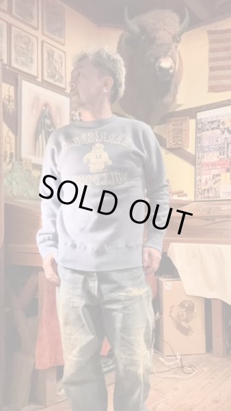 画像7: GUNZ ガンズ 　フロッキープリントスウェット　BLUE (7)