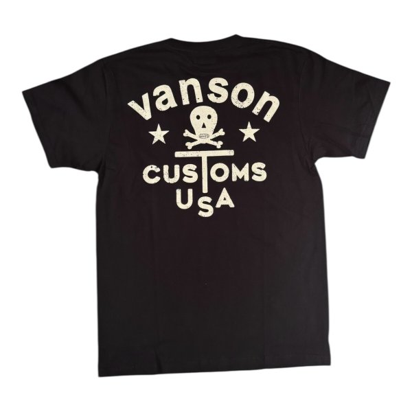 画像6: VANSON バンソン　ティーシャツ GUNZ  ホワイト 　ブラック (6)