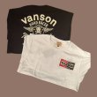 画像1: VANSON バンソン　ティーシャツ GUNZ  ホワイト 　ブラック (1)