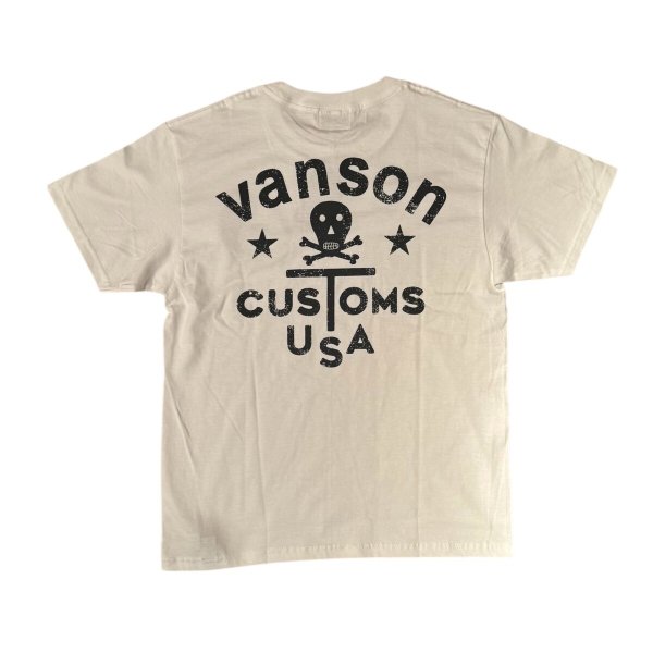 画像3: VANSON バンソン　ティーシャツ GUNZ  ホワイト 　ブラック (3)