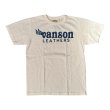 画像2: VANSON バンソン　ティーシャツ GUNZ  ホワイト 　ブラック　MADE IN JAPAN (2)