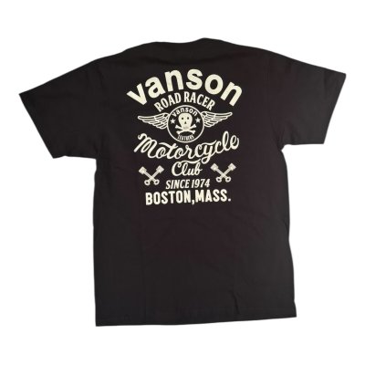 画像2: VANSON バンソン　ティーシャツ GUNZ  ホワイト 　ブラック