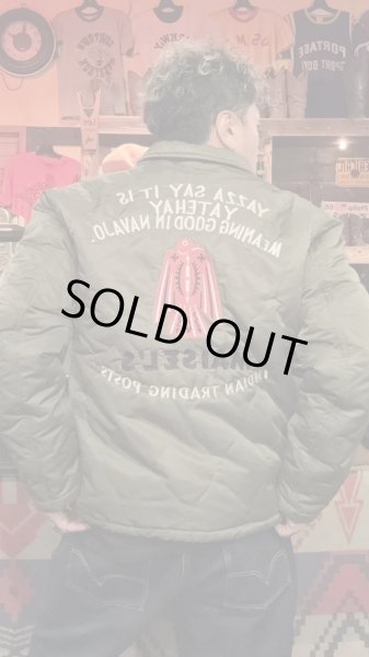 画像12: GUNZ ガンズ　ナイロンキルティングボアジャケット　GREEN (12)