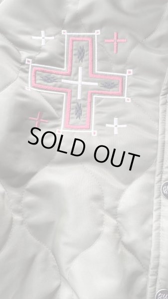 画像3: GUNZ ガンズ　ナイロンキルティングボアジャケット　GREEN (3)