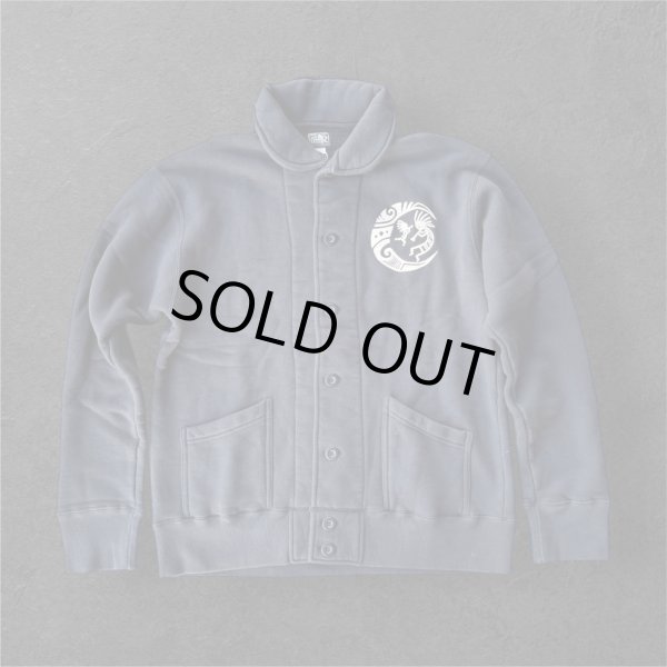 画像2: GUNZ ガンズ 　プリントフロントボタンスウェット BLACK (2)