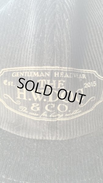 画像3: THE H.W.DOG&CO TRUCKER CAP コーデュロイ BLACブラック (3)