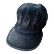 画像1: THE H.W.DOG&CO  WASH DENIM JET CAP  BLACK (1)