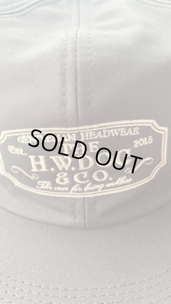画像4: THE H.W.DOG&CO TRUCKER CAP23SS 刺繍ロゴ BLACK ブラック (4)
