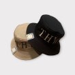 画像1: THE H.W.DOG&CO. エイチダブリュードッグ　FLAG HAT　BEIGE  BLACK (1)