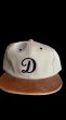 画像2: THE H.W.DOG&CO 2TONE LEATHER COTTON CAP  Beige  Navy  Black (2)