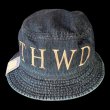 画像1: THE H.W.DOG&CO. エイチダブリュードッグ　DENIM  FLAG HAT　Indigo (1)