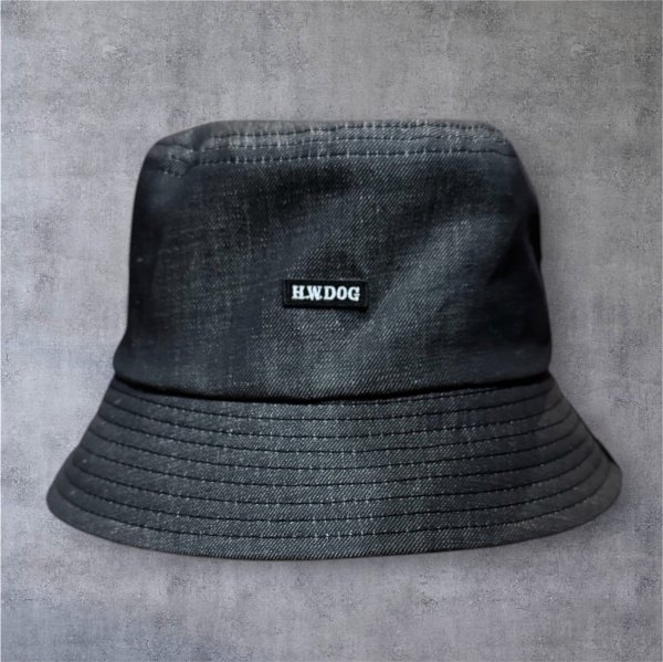画像1: THE H.W.DOG&CO. エイチダブリュードッグ　CHMBRAY TRUCKER HAT　BLACK (1)