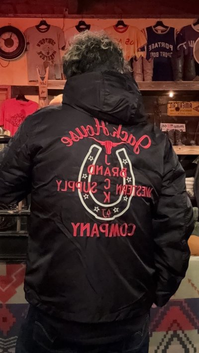 画像1: GUNZ ガンズ ナイロンフードボアジャケット BLACK