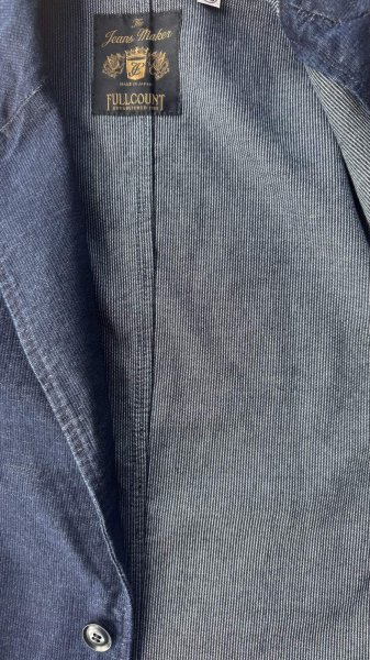 画像11: FULL COUNT フルカウント　INDIGO PIQUE UNSTRUCTURED JACKET (11)