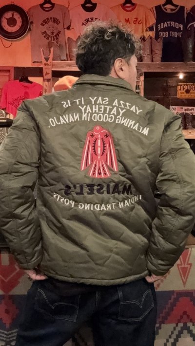 画像2: GUNZ ガンズ ナイロンキルティングボアジャケット GREEN