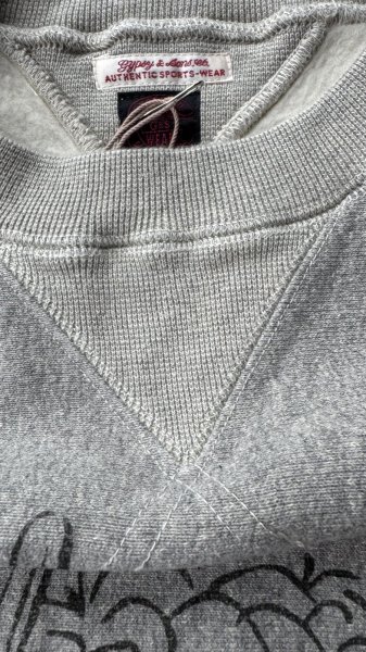 画像4: GYPSY & SONS ジプシーアンドサンズ　８０SWEAT　V CREW EPISODE  GRAY/IVO/CHAR (4)