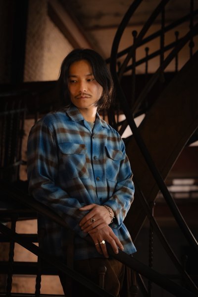 画像1: Sugar&Co (シュガーアンドコー)BOX Shirt BLUE